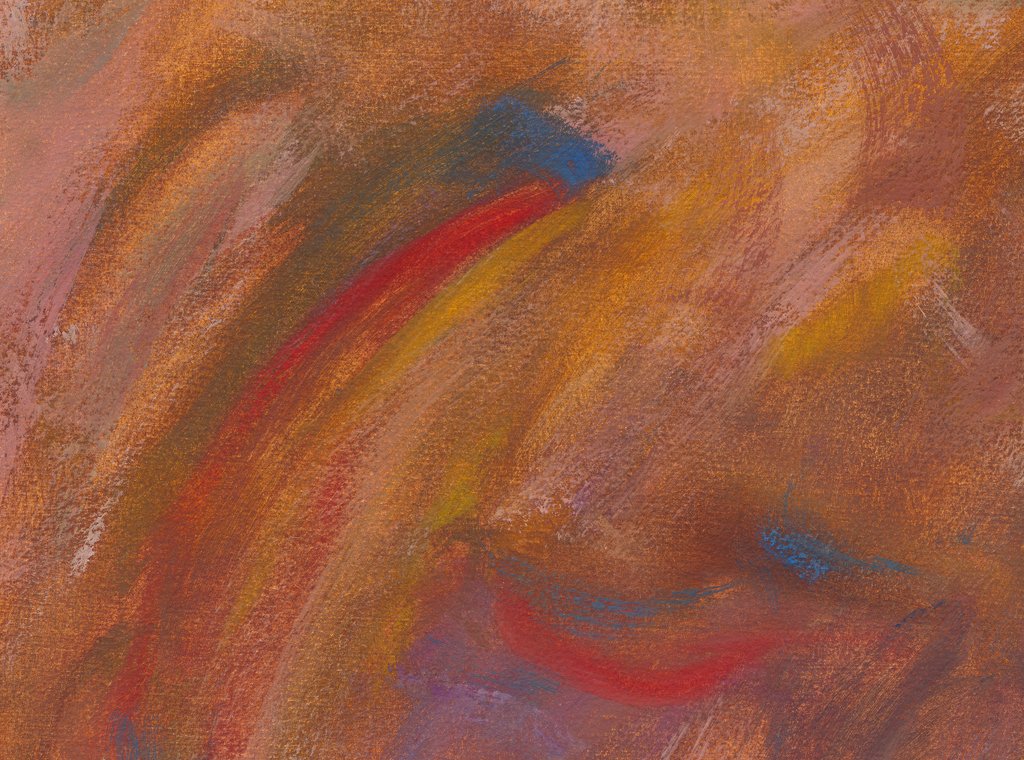 Modern Abstract Red Earth Painting Giclée Print Crop 1