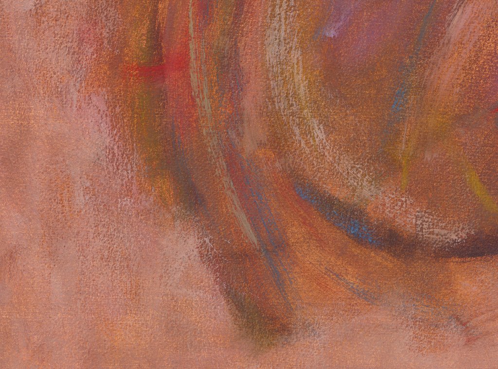 Modern Abstract Red Earth Painting Giclée Print Crop 3