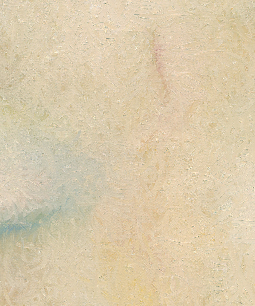 Modern Abstract Cream Blond Painting Giclée Print Crop 3