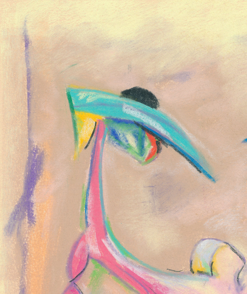 Colorful Abstract Figures Painting Giclée Print Crop 3