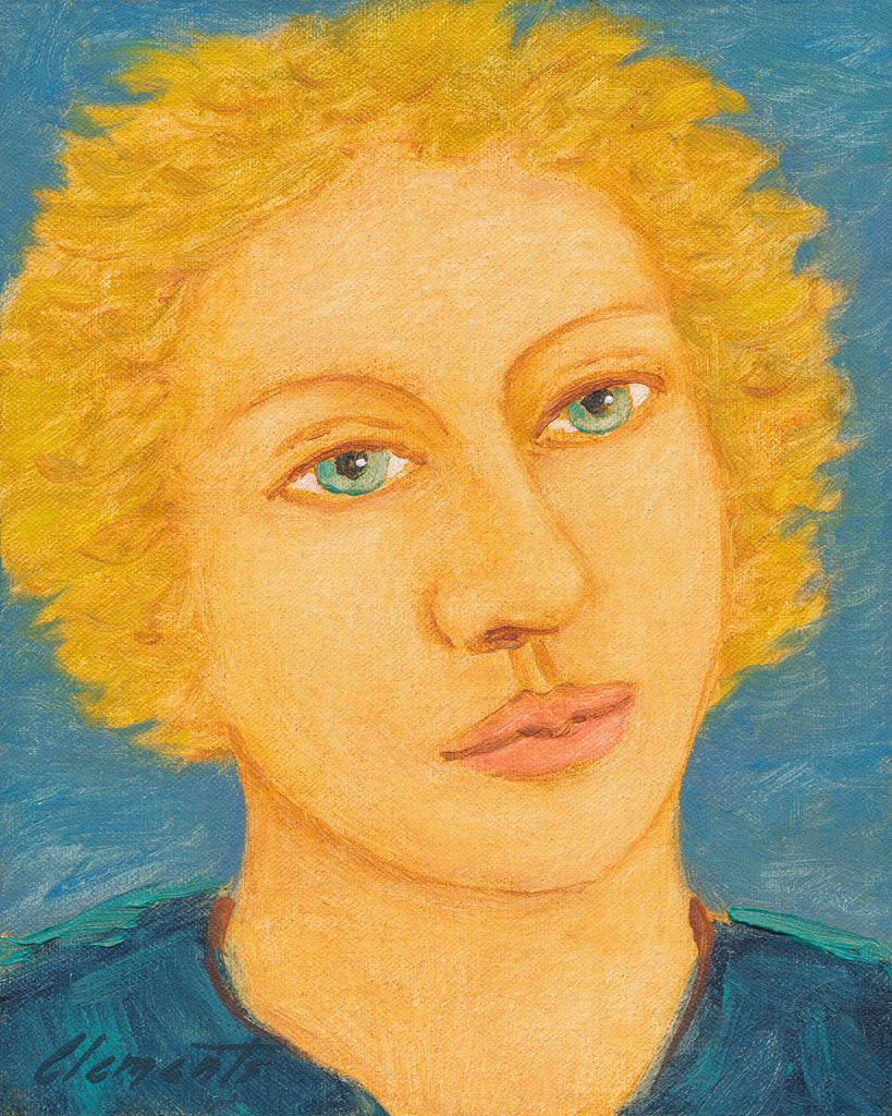 Colorful Imaginary Portrait of Woman Painting Giclée Print