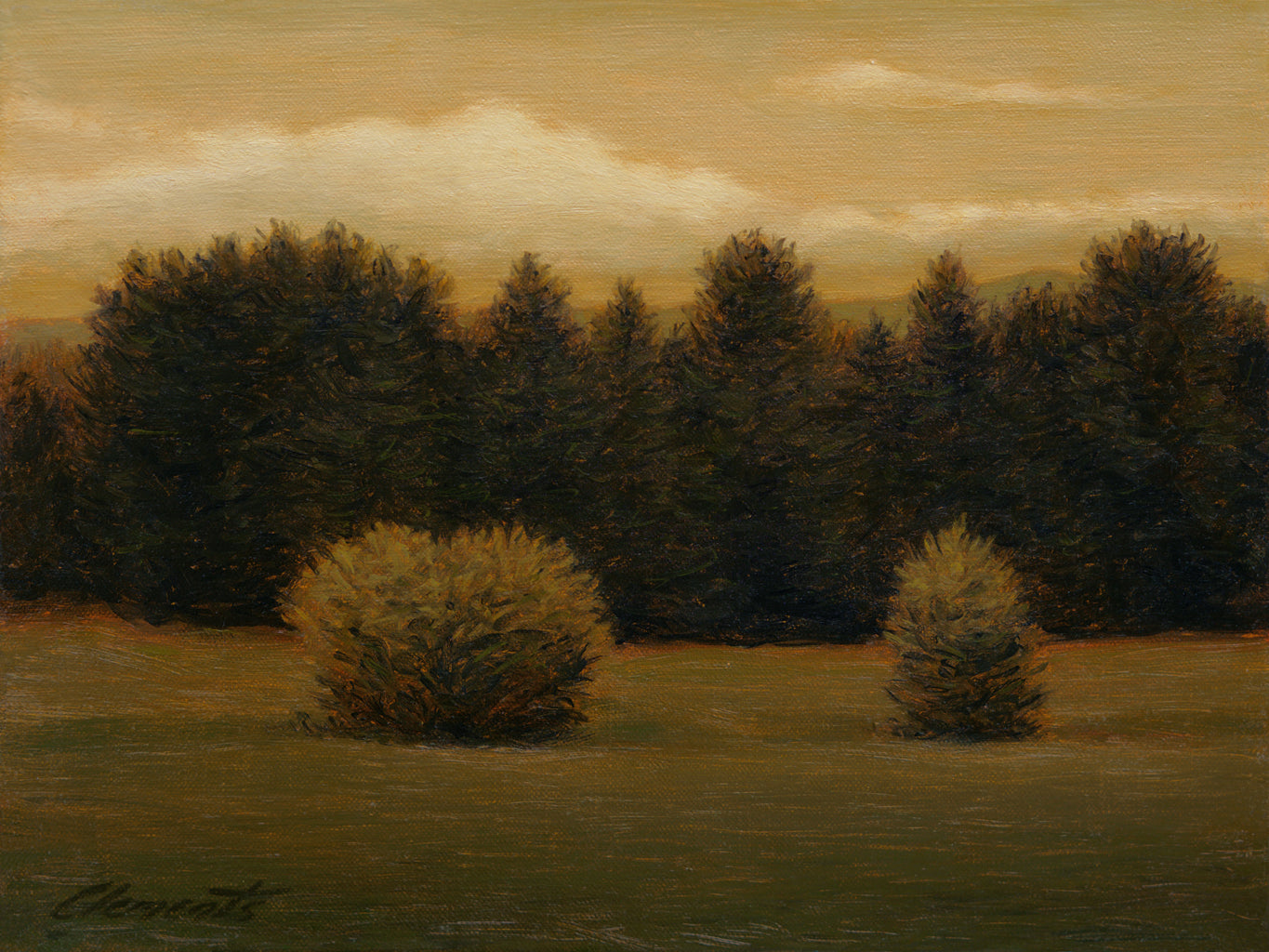 Idaho Evening Moody Landscape Painting Giclée Print