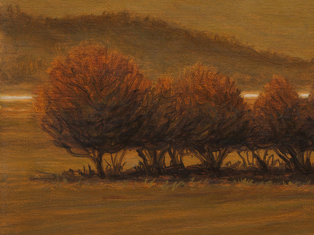 Pend Oreille River Autumn Painting Giclée Print Crop 3