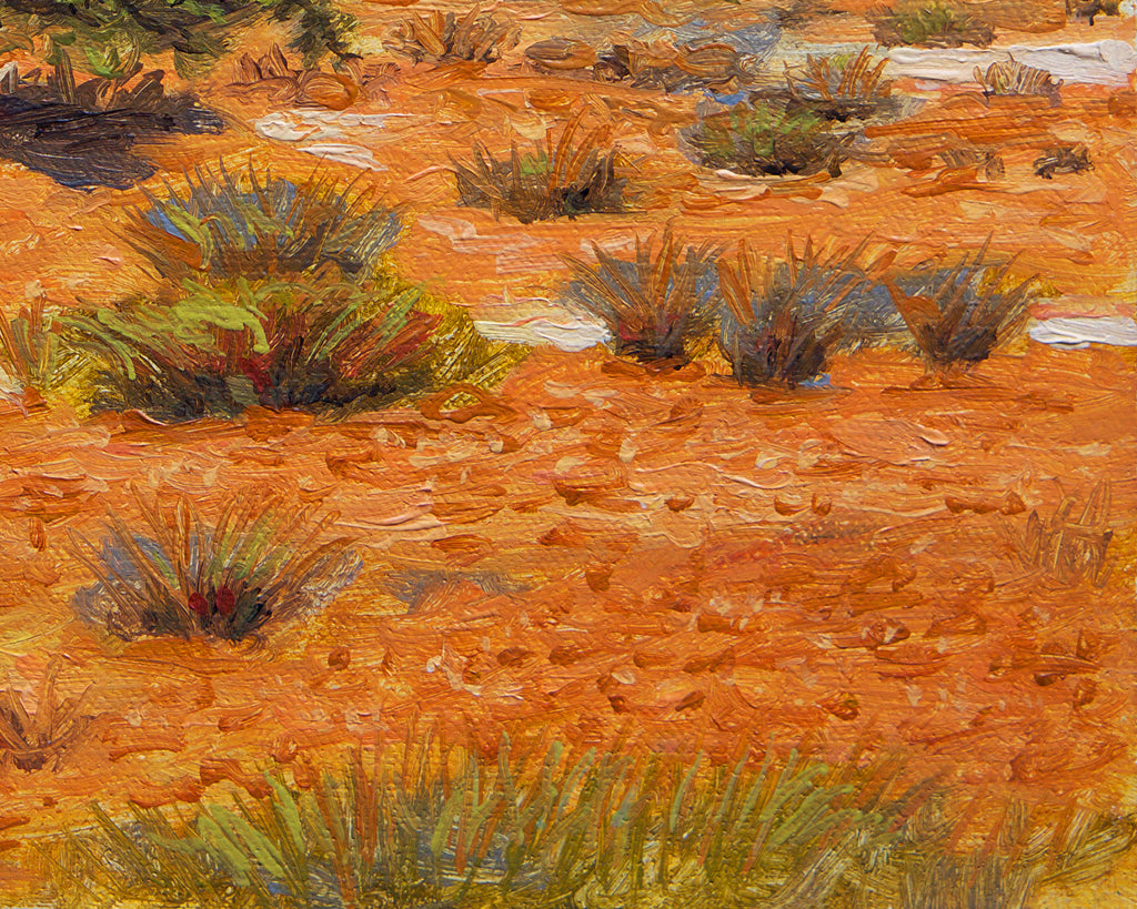 Colorful Southwest Desert Tree Painting Giclée Print Crop 3