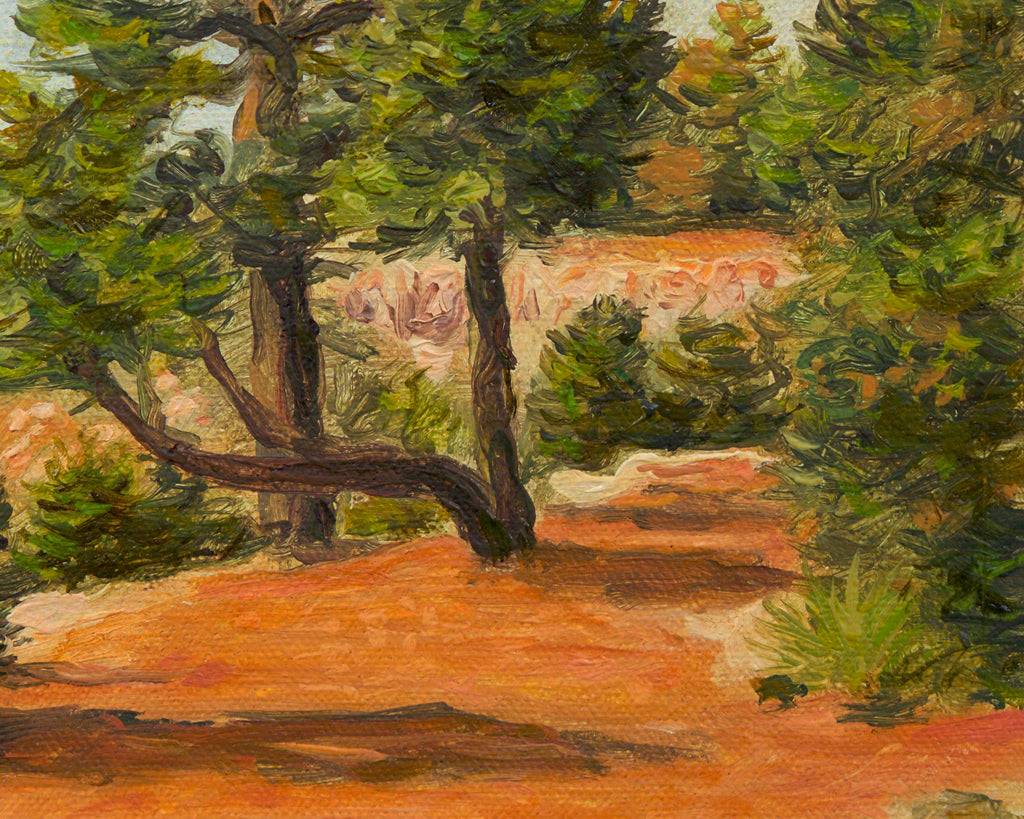 Grand Canyon Colorful View Painting Giclée Print Crop 3